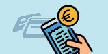 Representation of a mobile making a purchase