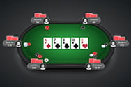 A multiplayer blackjack game.
