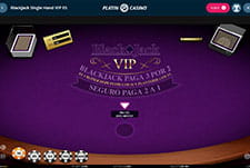 Best blackjack games at Platincasino