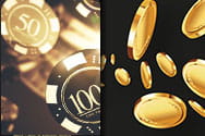 representation of coins and casino chips.