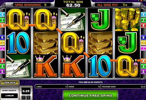Main screen of the slot. By clicking here, you will be able to play Break da Bank Again for free.