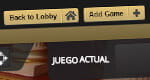 Image of the navigation bar of an online casino that allows you to immediately change the game table.