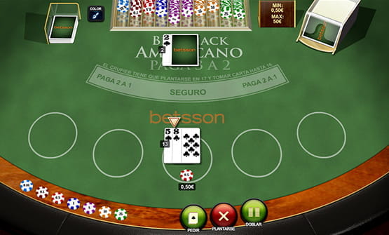 American Blackjack demo game for online casinos.