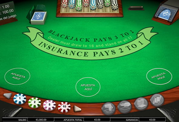 Monte Carlo Multihand Blackjack demo game.
