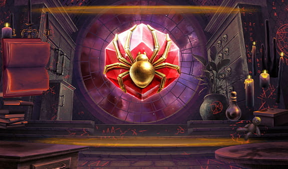 Cover of the Golden Grimoire slot from NetEnt.