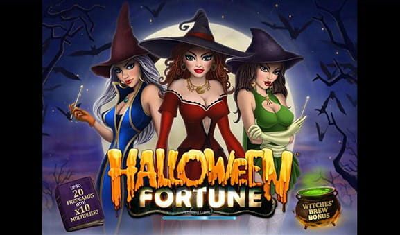 The cover of the Halloween Fortune with three witches protagonists.