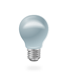 Icon of a light bulb.