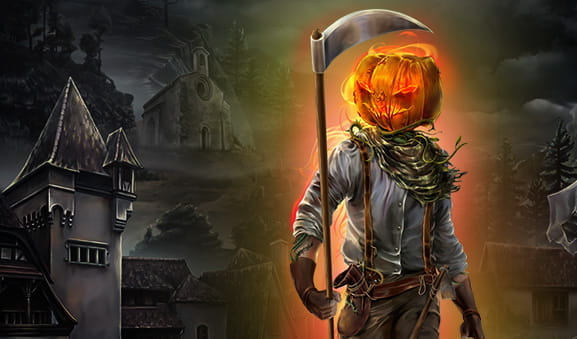 Cover of the Jack O'Lantern vs The Headless Horseman Red Rake slot.