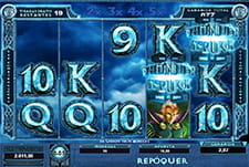 Main screen of the Thunderstruck II slot.