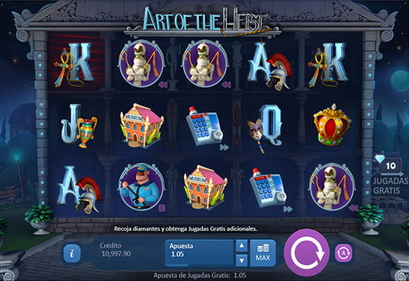 Art of the Heist slot screen by Playson.