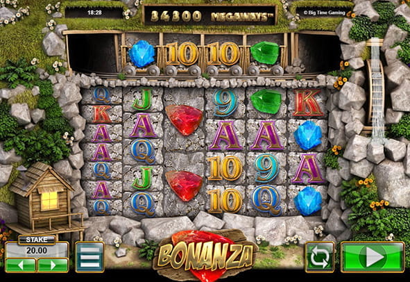 Bonanza slot board for online casinos.