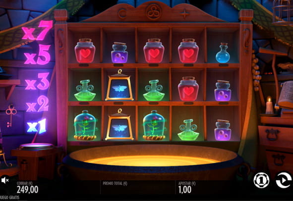 Frog Grog slot screen by Thunderkick.