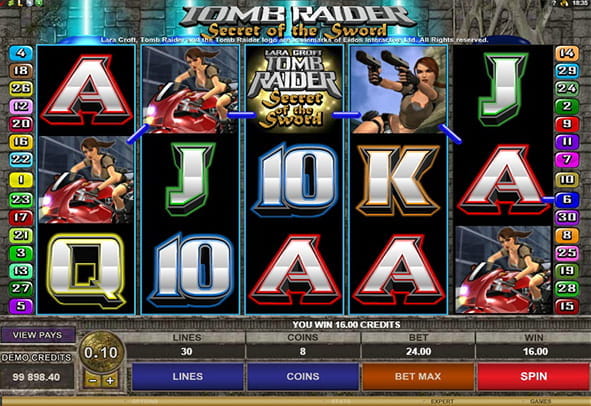 Try now the Tomb Raider 2 machine totally free, without registration or real money deposit.
