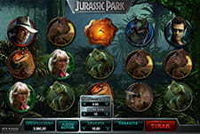 The Jurrassic Park slot at Pastón casino online.