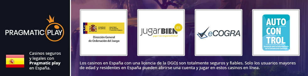 Infographic with the DGOJ logos that Pragmatic Play casinos in New Zealand must show on their pages.