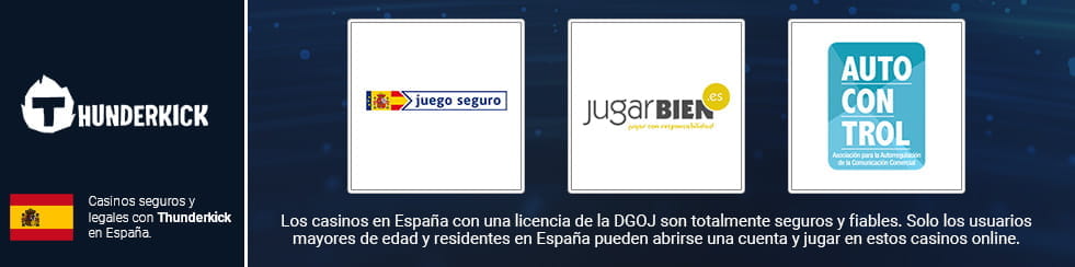 Infographic with the DGOJ logos that Thunderkick casinos in New Zealand must show on their pages