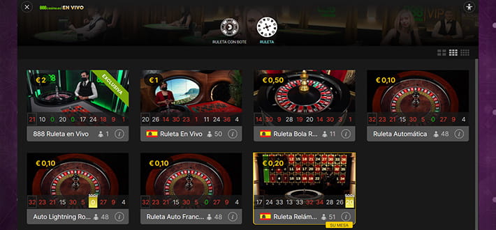 Evolution live roulette wheels available at 888casino live online casino in New Zealand.