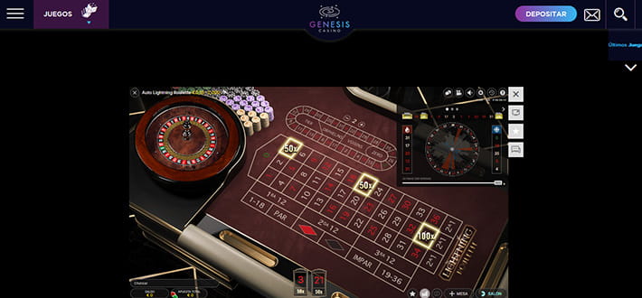Play Evolution no dealer automatic roulette live at Genesis Casino in New Zealand.