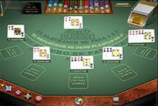 Blackjack Gold Board and Table at Marathonbet