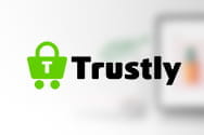 Logo of the Trustly payment method.