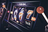 A slot machine.