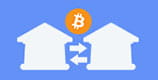 Representation of a Bitcoin exchange between two houses