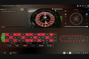 French live roulette on Canal Bingo with 3D images and the cylinder in the center of the image.