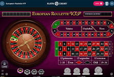 A roulette game at Platincasino
