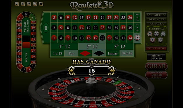 A game of 3D roulette.