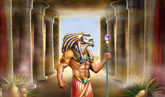 Cover of the Scrolls of Ra slot.
