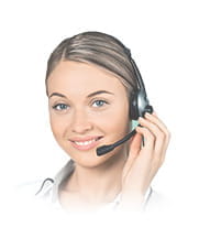 Image of a customer service operator in an online casino.