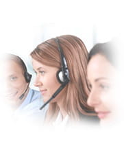 Image of a tele operator of a customer service in online casinos.