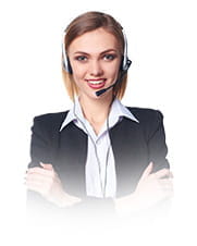 Image of a customer service operator in online casinos.