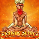 Circular logo of the Fakir slot from Gaming1.