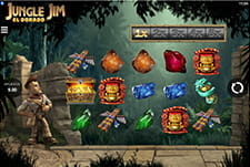 Main screen of the Jungle Jim el Dorado slot in Spanish.