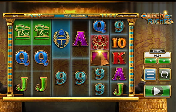Play the Queen of Riches slot from Big Time Gaming at the Luckia casino.