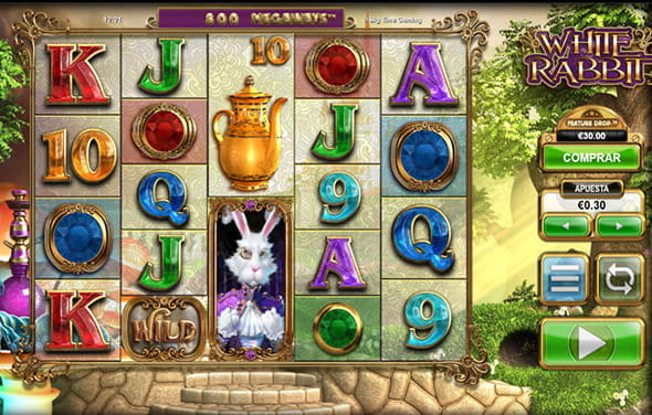 Play the White Rabbit slot from Big Time Gaming at the Luckia casino.