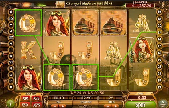 Steampunk Nation Slots.
