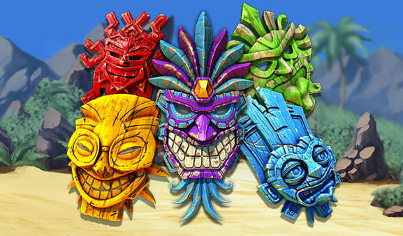 Cover of the Tiki Paradise slot.