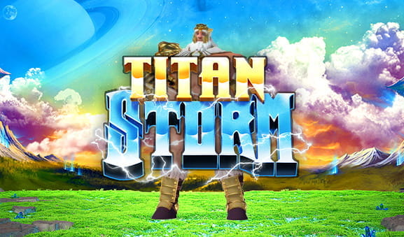 Presentation image of the Titan Storm slot from NextGen Gaming.