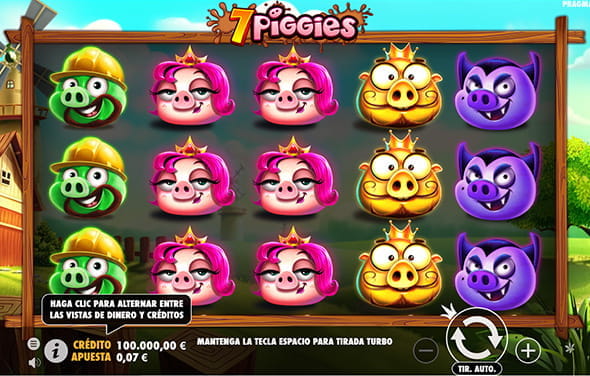 Play the 7 Piggies slot from Pragmatic Play at an online casino.