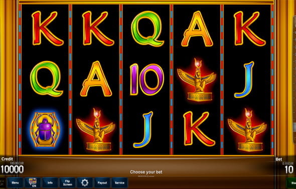 Play the Book of Ra slot from Novoline for online casinos.