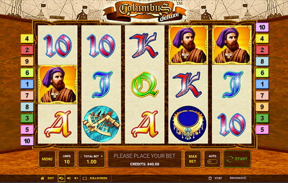 Welcome to the Columbus deluxe slot from Novoline for online casinos.