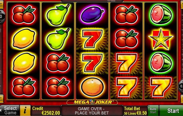 Play the Mega Joker slot from Novoline for online casinos.
