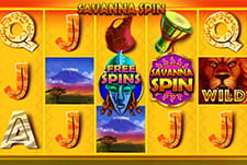 Savanna Spin Slots at GratoGana casino