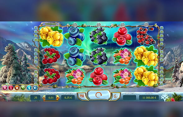 Play the Winterberries slot by Yggdrasil at an online casino.