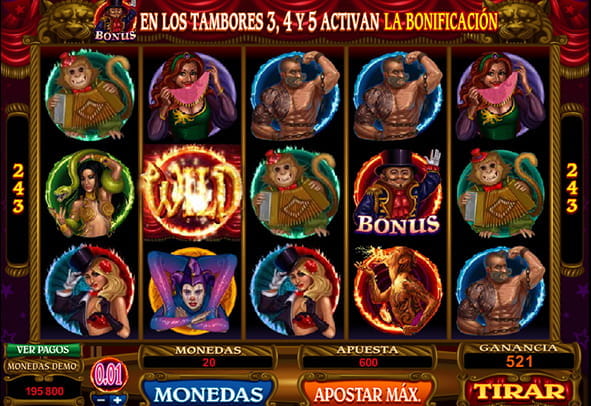 Preview image of The Twisted Circus slot. In the center, a Play Now button to try the demo version.