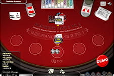 Preview of an online blackjack table.