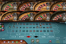 Multiwheel online roulette at Interwetten